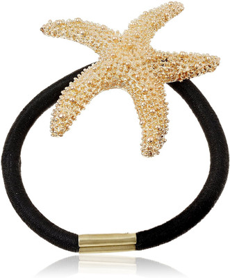 

Crunchy Fashion Contemporary Star Fish Hair Band(Gold, Black)