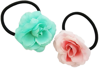 

Mehrunnisa Set of 2 Pink & Sky Blue Flower Design For Girls / Women Hair Band(Green, Pink)