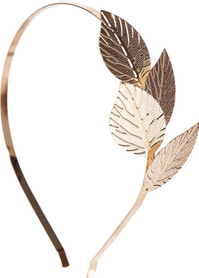 

Blueberry Leafy Hair Band(Gold)