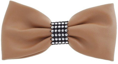

Crunchy Fashion Leather Bow - Brown Hair Pin(White)