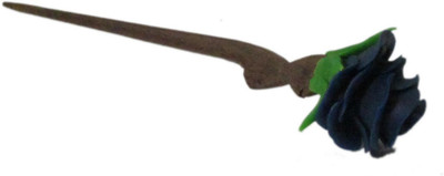 

Advance Hotline Hand made wooden Juda pin with procelain clay work Hair Pin(Multicolor)