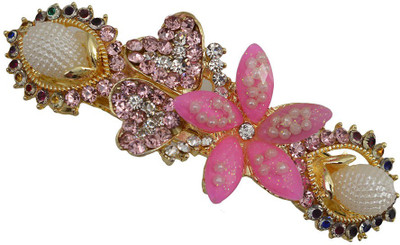 

Taj Pearl Designer Hair Clip(Gold)