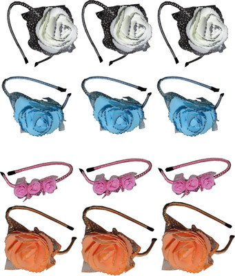 

Twinkle Floral Style Hair band Hair Accessory Set(Multicolor)