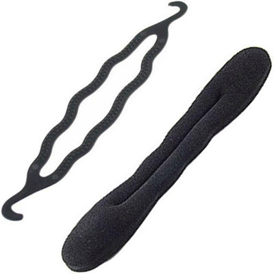 

Style Tweak Style Tweak Combo of Hair Donut Bun Maker Hair Accessory Set(Black)