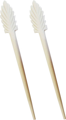 

CraftEra Maple Leaf Design Hair Pin(White)