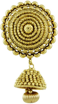 

Orniza Rajwadi Accessories In Pearl Color And Golden Polish Hair Chain(White)