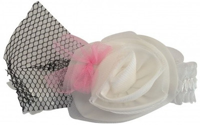 

NeedyBee Newborn, Infants, Toddlers and Baby Girls Rose Head Band(White)