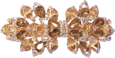 

Mansiyaorange party Wedding casual wear fancy Golden pin accessories Hair Clip(Copper)