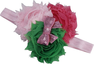 

Pikaboo Three Color Blossoms Head Band(Pink)