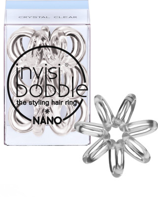 Invisibobble NANO CRYSTAL CLEAR Rubber Band(Silver)
