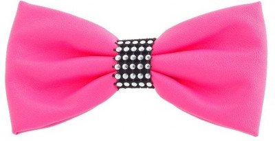 

Crunchy Fashion Leather Bow Hair Pin(Pink)