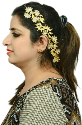 

Mansiyaorange Latest Trendy Exclusive New Premium Collection Hair Accessory Set(Gold)