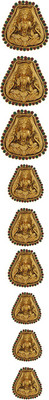 

Vama Fashions Goddess Lakshmi Hair Pin(Gold)