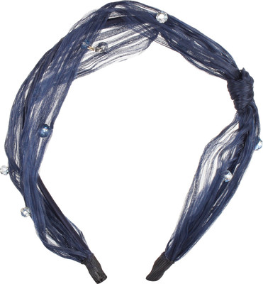 

ILU Party Bridal Wedding Casual Wear Fancy Golden Pin Accessories Hair Clip Stone Hair Band Pearl Bow Hairband Headband Girls,Women Hair Band, Head Band, Hair Clip(Blue, Gold, White)