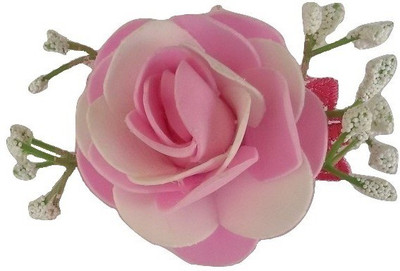 

Viva Fashions Flower Bunch Hair Clip(Pink, White)