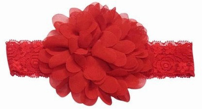 

Pinkblueindia Toddlers Attractive Net Floral with Soft Lace Head Band(Red)