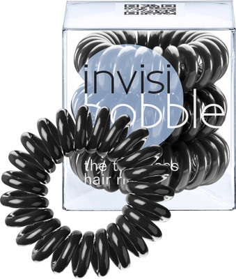

Invisibobble Traceless Ring True Black Rubber Band(Black)