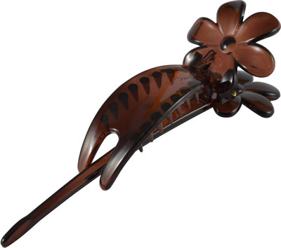 

Sarah Floral Slide-In Banana Clip(Brown)