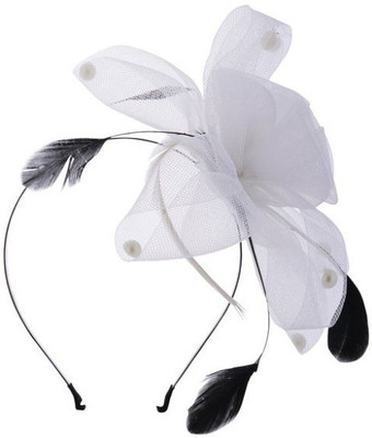 

Angel Closet Feather Fascinator Hair Band(White)