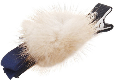 

Fayon Designer Modern Brown Beanie Bow Bunny Hair Pin(Brown)