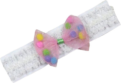 

AkinosKIDS Polka dot lace Baby Head Band(Pink)