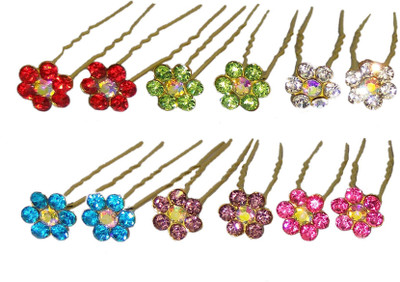 

Real Seed Multi Colour Combo of Juda Pin for Girls / Women (12 Pieces) Hair Clip(Multicolor)