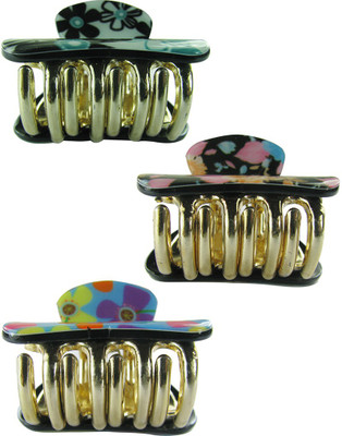 

Collana korean hair clutchers with beautiful designs. Hair Claw(Multicolor)