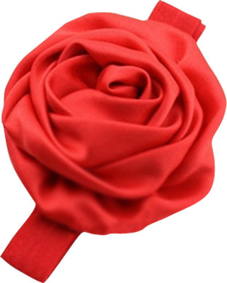 

AkinosKIDS Shiny Smooth Rose Soft Elastic Satin Lace Head Band(Red)
