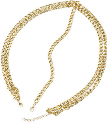 

FemNmas FemNmas Heavy Metal Head Chain Hair Chain(Gold)