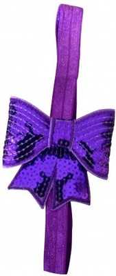 

NeedyBee Sequin Bow Head Band(Purple)
