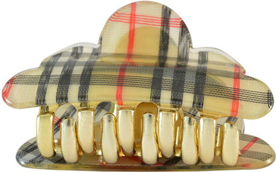 

Sarah Checks Hair Claw(Beige)