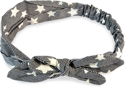 

Sarah Star Print Hair Band(Black)