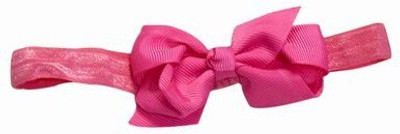 

Pinkblueindia Newborn Baby Bow on Soft Lace Head Band(Pink)