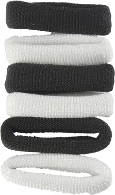 

AccessHer Woolen Charming Delight Rubber Band(Black and White)