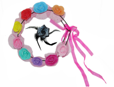 

Juhi Tiara with Rose Tic-Tac Hair Accessory Set(Multicolor)