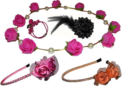 

Paperiva Floral Style Hair Accessory Set(Multicolor)