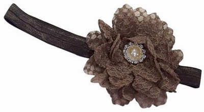 

Pinkblueindia Newborn Princess Soft Net Flower Head Band(Brown)