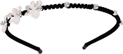 

Pink Rose Princess Charm Hair Band(Black, White)