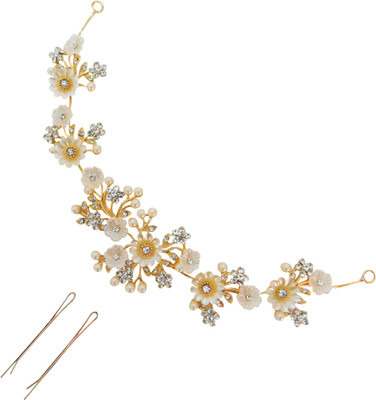 

Vogue Hair Accessories Latest Wedding Party Bridal Fancy Hair Accessory Set(Gold)