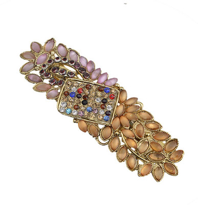 

Taj Pearl Designer Hair Clip(Gold)