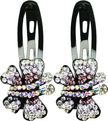 

Glitters Online Purple Colour American Diamond Hair Clip(Purple)