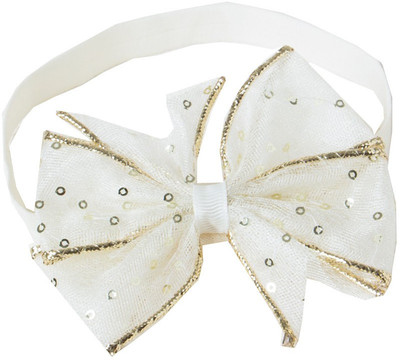 

Pikaboo Newborn Baby Girl Bling All The Way In White Head Band(White)