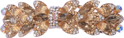 

Mansiyaorange party Wedding casual wear fancy Golden pin accessories Hair Clip(Copper)