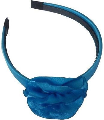 

Viva Fashions Satin Floral Applique Hair Band(Blue)