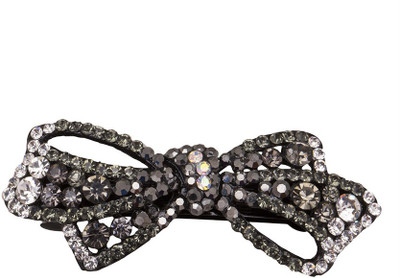 

Glitters Online Designer Black & White Stone Hair Clip(Black)