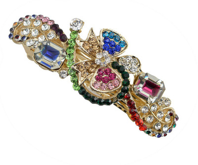 

Taj Pearl Designer Hair Clip(Gold)
