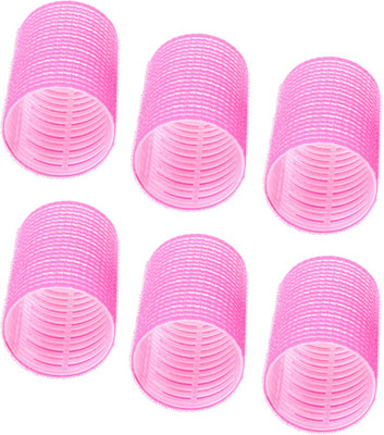 

Style Tweak Soft Velcro Rollers Curlers Hair Clip(Pink, Multicolor)