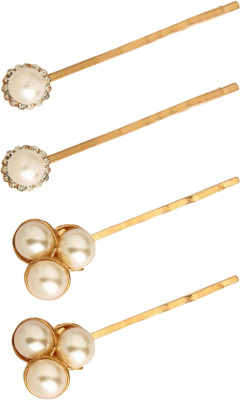 

20 Dresses Pearl Trio Always Wins Hair Accessory Set(Gold)