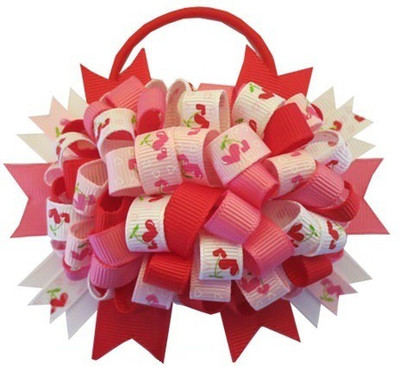 

Angel Closet Ribbon Puff Rubber Band(Pink)