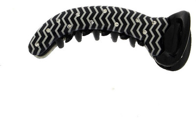 

Anuradha Art Trendy Banana Clip(White, Black)